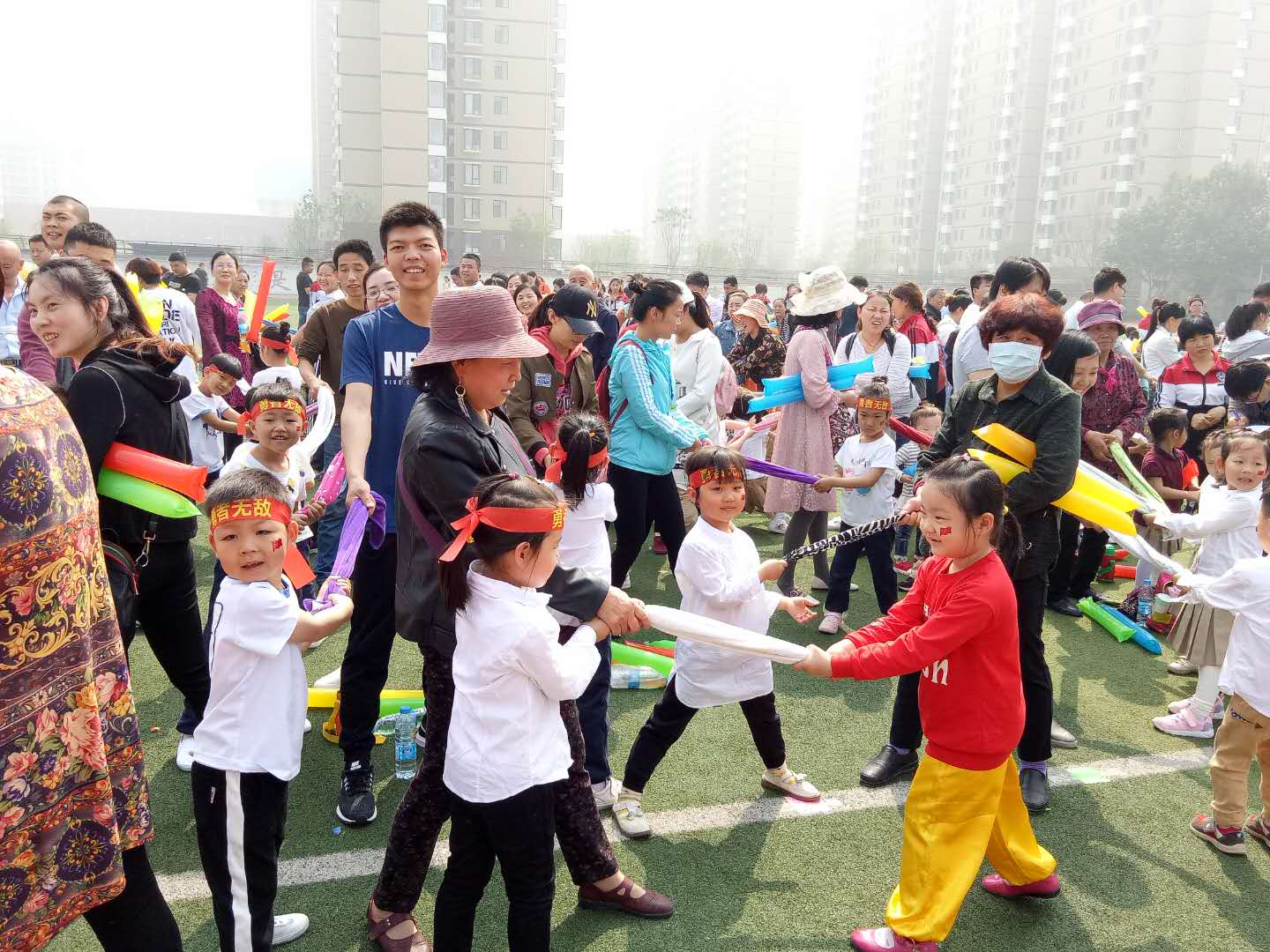 石家莊私立一中一幼“2018年春季親子運動會”活動報道